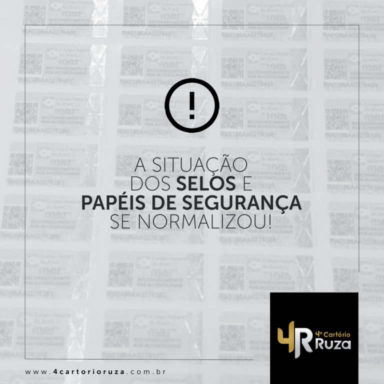 A falta de selos impediu cartórios de São Paulo de fazer reconhecimento de firma.