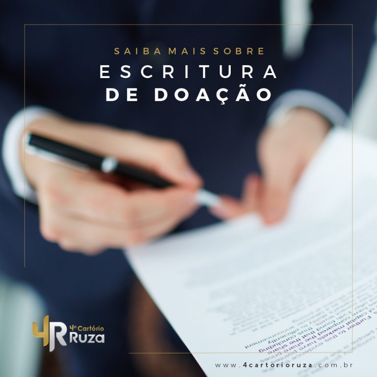 Saiba mais sobre escritura pública de doação